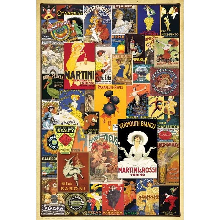 EuroGraphics 6000-0769 - Vintage Posters - 1000 db-os puzzle