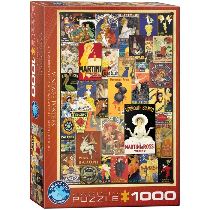 EuroGraphics 6000-0769 - Vintage Posters - 1000 db-os puzzle