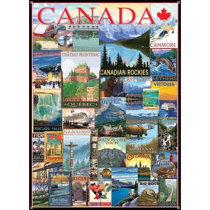 EuroGraphics 6000-0778 - Travel  Canada - 1000 db-os puzzle