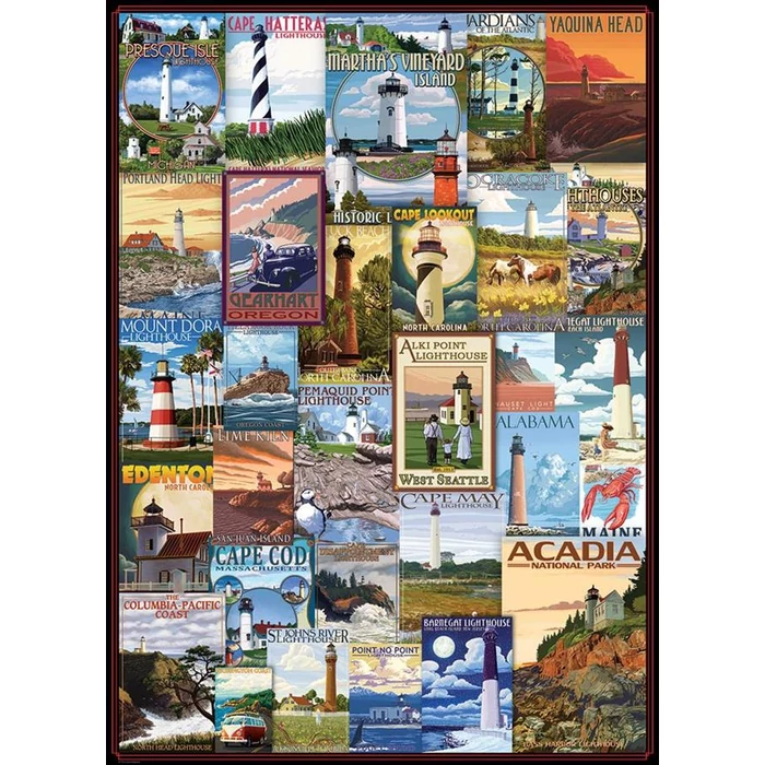 EuroGraphics 6000-0779 - Lighthouses - 1000 db-os puzzle