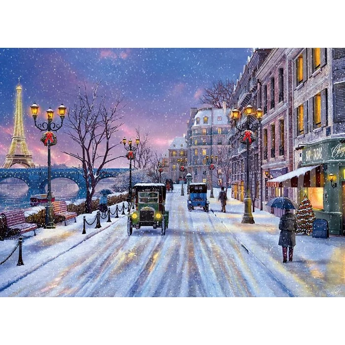EuroGraphics 6000-0785 - Christmas Eve in Paris, Dominic Davison - 1000 db-os puzzle