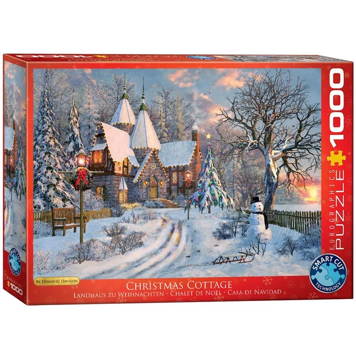 EuroGraphics 6000-0790 - Christmas Cottage, Dominic Davison - 1000 db-os puzzle