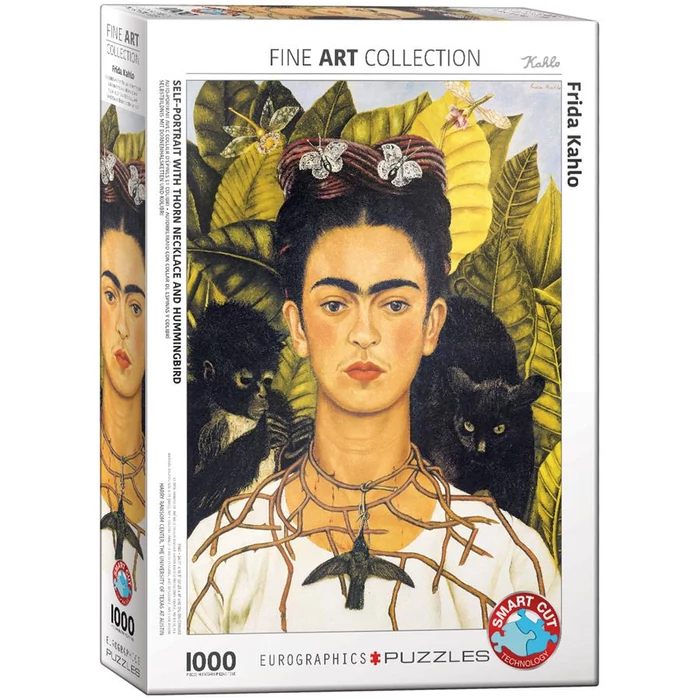 EuroGraphics 6000-0802 - Self-Portrait with Hummingbirds, Frida Kahlo - 1000 db-os puzzle
