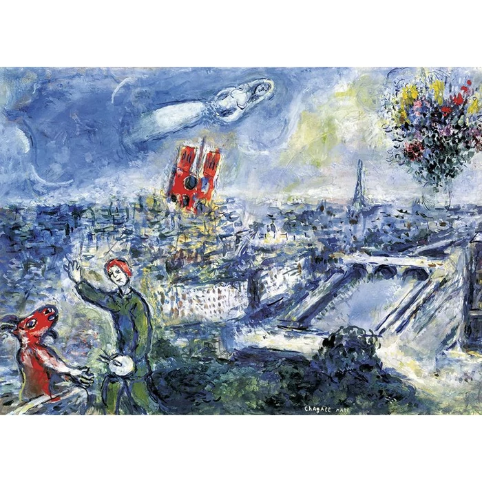 EuroGraphics 6000-0850 - Le Bouquet de Paris, Chagall - 1000 db-os puzzle