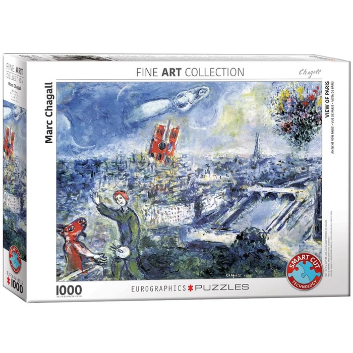 EuroGraphics 6000-0850 - Le Bouquet de Paris, Chagall - 1000 db-os puzzle