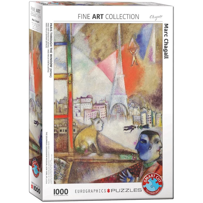EuroGraphics 6000-0853 - Paris Through the Window, Chagall - 1000 db-os puzzle