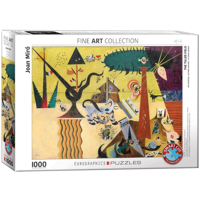 EuroGraphics 6000-0858 - The Tilled Field, Miró - 1000 db-os puzzle