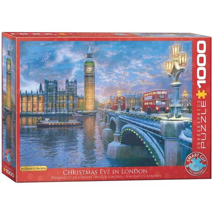EuroGraphics 6000-0916 - Christmas Eve in London, Dominic Davison - 1000 db-os puzzle