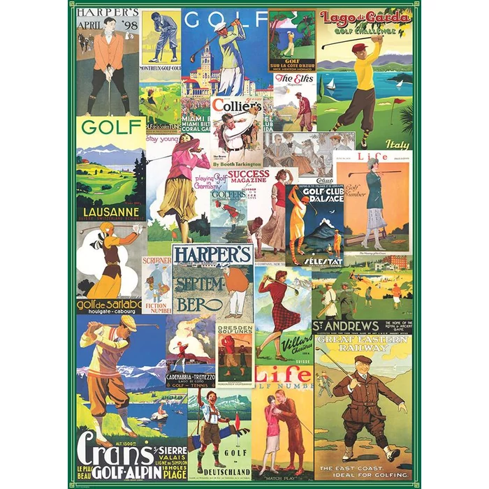 EuroGraphics 6000-0933 - Golf Around the World - 1000 db-os puzzle