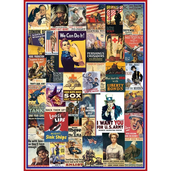 EuroGraphics 6000-0937  - World War I & II - 1000 db-os puzzle