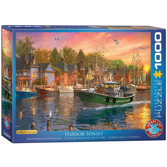 EuroGraphics 6000-0969 - Harbor Sunset, Dominic Davison - 1000 db-os puzzle