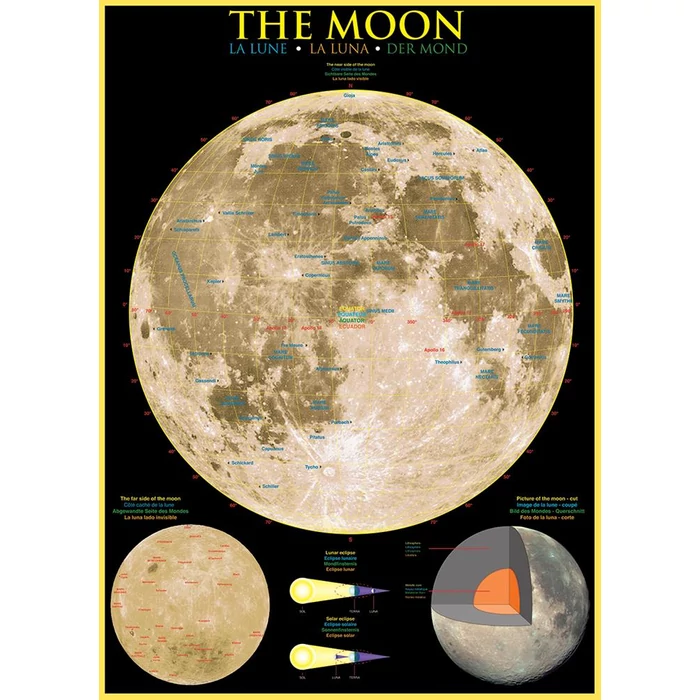 EuroGraphics 6000-1007 - The Moon - 1000 db-os puzzle