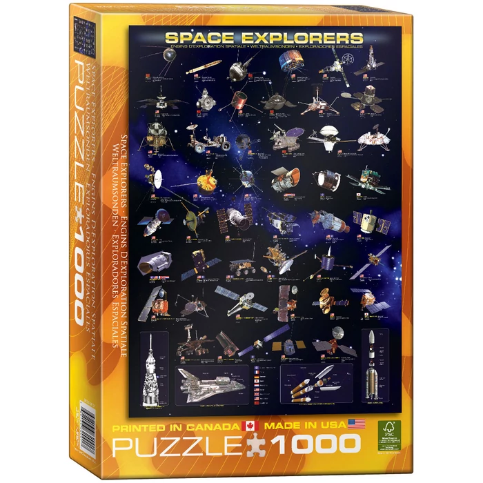 EuroGraphics 6000-2001 - Space Explorers - 1000 db-os puzzle