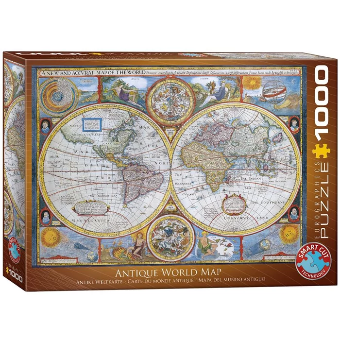EuroGraphics 6000-2006 - Antique World Map - 1000 db-os puzzle