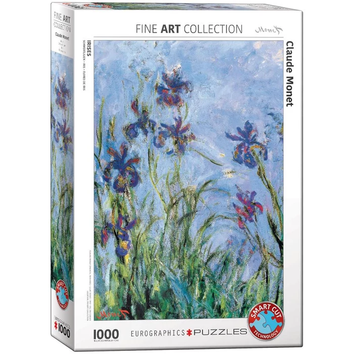 EuroGraphics 6000-2034 - Irises, Monet - Detail - 1000 db-os puzzle