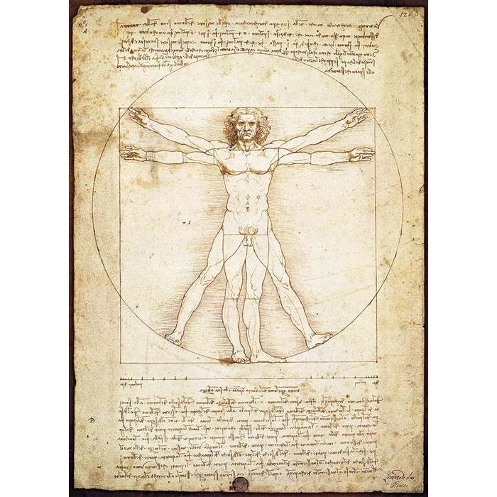EuroGraphics 6000-5098 - Leonardo Da Vinci - Vitruvius Man - 1000 db-os puzzle