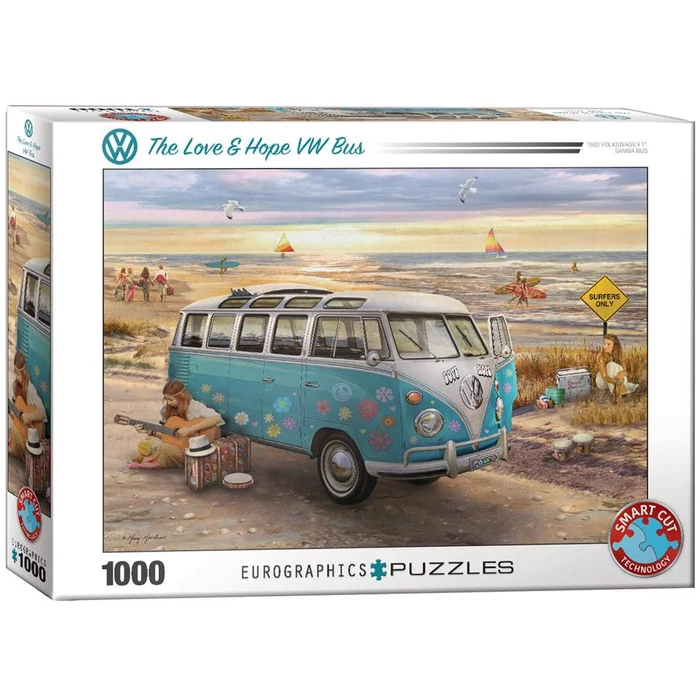 EuroGraphics 6000-5310 - The Love & Hope VW Bus - 1000 db-os puzzle
