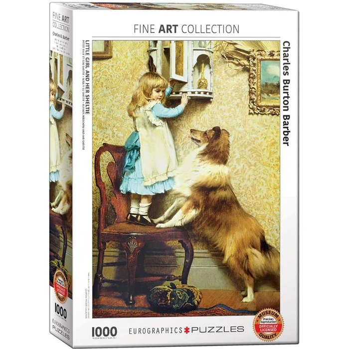EuroGraphics 6000-5330 - Little Girl and Her Sheltie, Barber - 1000 db-os puzzle