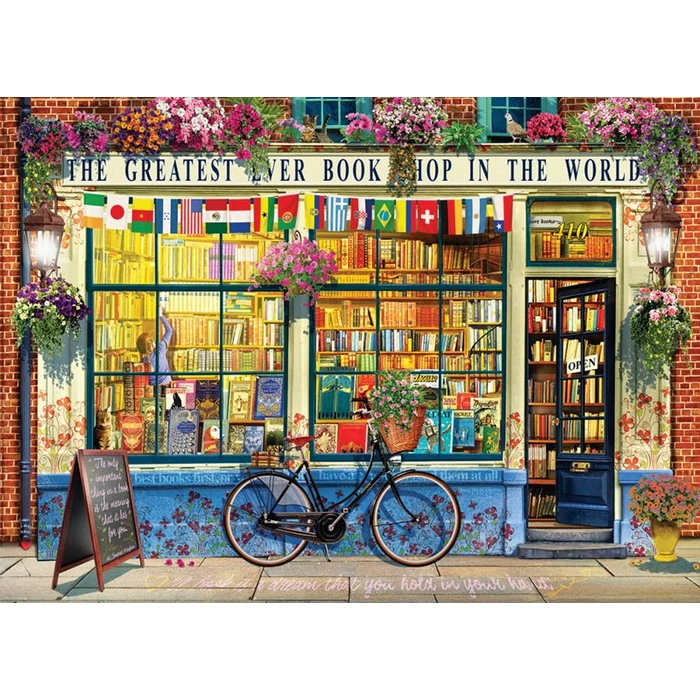 EuroGraphics 6000-5351 - The Greatest Bookstore in the World - 1000 db-os puzzle