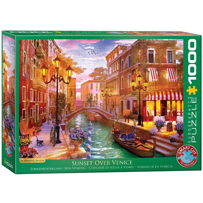 EuroGraphics 6000-5353 - Sunset Over Venice, Dominic Davison - 1000 db-os puzzle