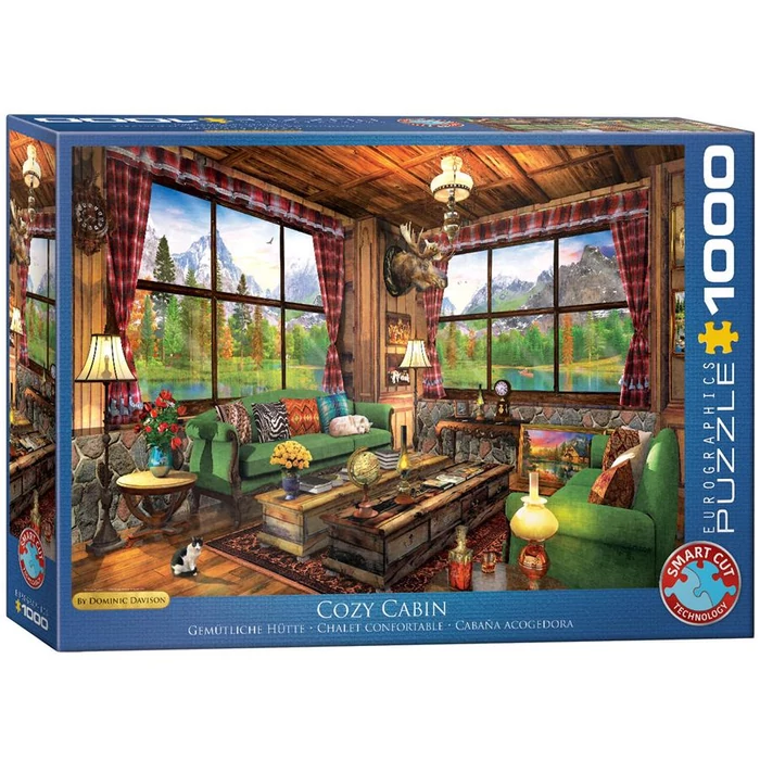 EuroGraphics 6000-5377 - Cozy Cabin, Dominic Davison - 1000 db-os puzzle