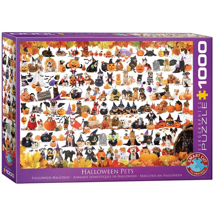 EuroGraphics 6000-5416 - Halloween pets - 1000 db-os puzzle