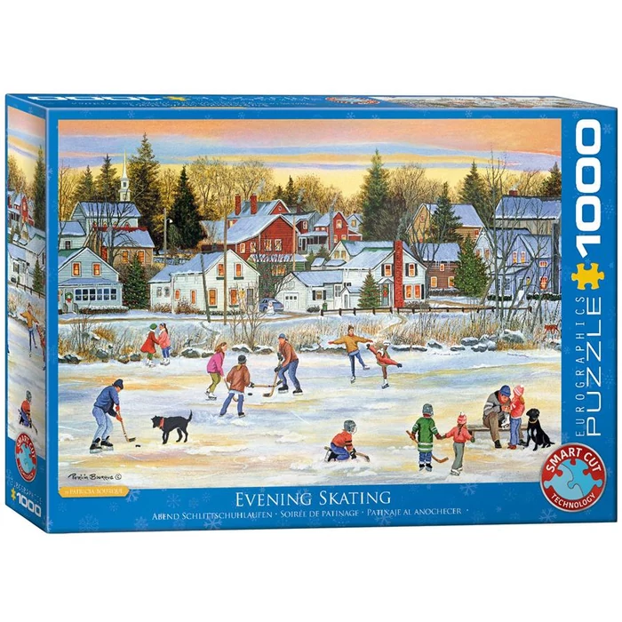 EuroGraphics 6000-5439 - Evening Skating, Bourque - 1000 db-os puzzle