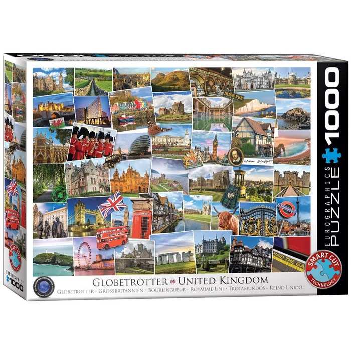 EuroGraphics 6000-5464 - Globetrotter, United Kingdom - 1000 db-os puzzle
