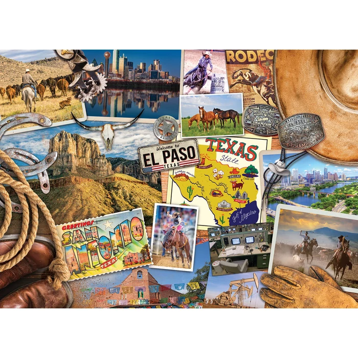 EuroGraphics 1000 db-os puzzle - Texas Road Trip (6000-5733)