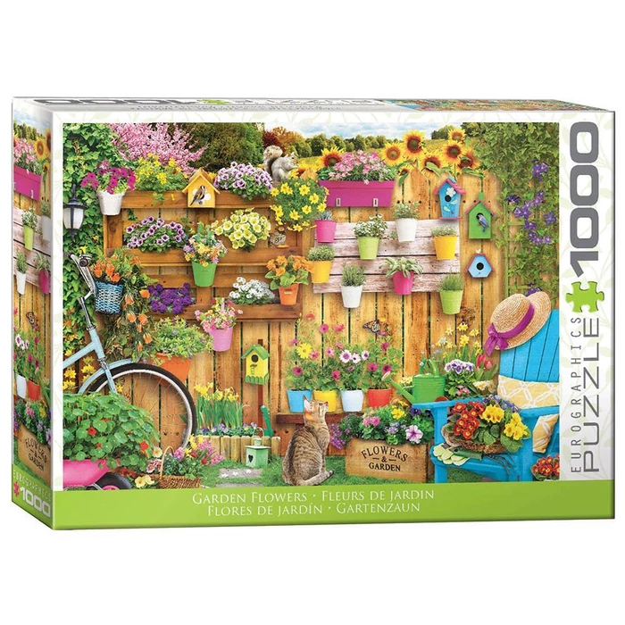 EuroGraphics 6000-5774 - Flower Pots Fence 1000 db-os puzzle