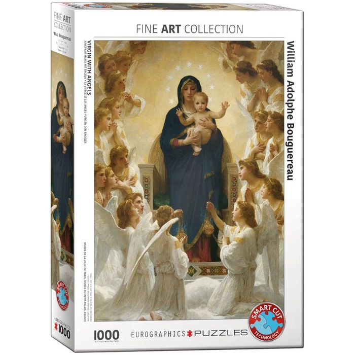 EuroGraphics 6000-7064 - Virgin with Angels, Bouguereau - 1000 db-os puzzle