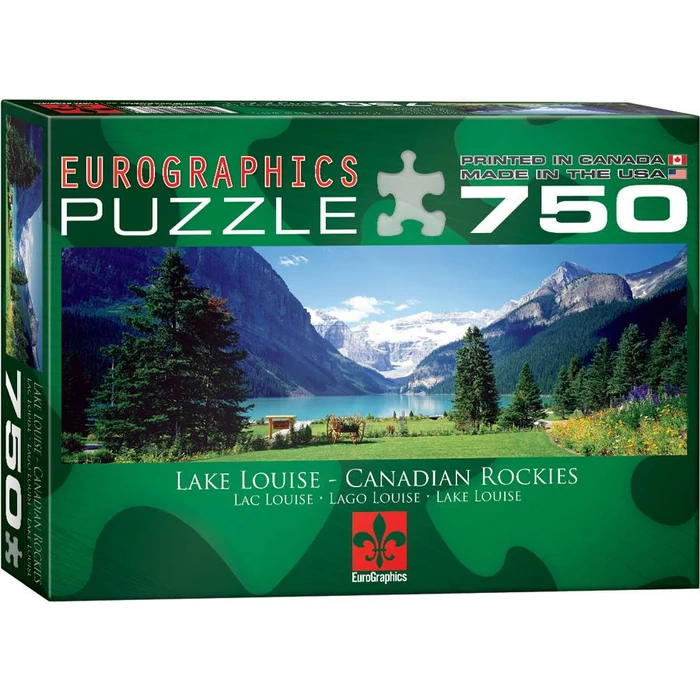 EuroGraphics 6005-1456 - Panoráma puzzle - Lake Louise, Canadian Rockies - 750 db-os puzzle