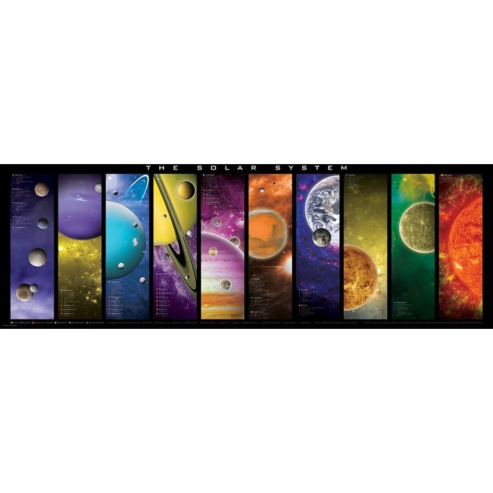 EuroGraphics 6010-0308 - Panoráma puzzle - The Solar System  - 1000 db-os puzzle