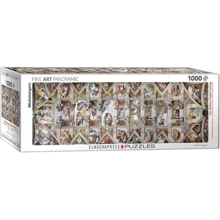 EuroGraphics 6010-0960 - Panoráma puzzle - The Sisitine Chapel Ceiling - 1000 db-os puzzle