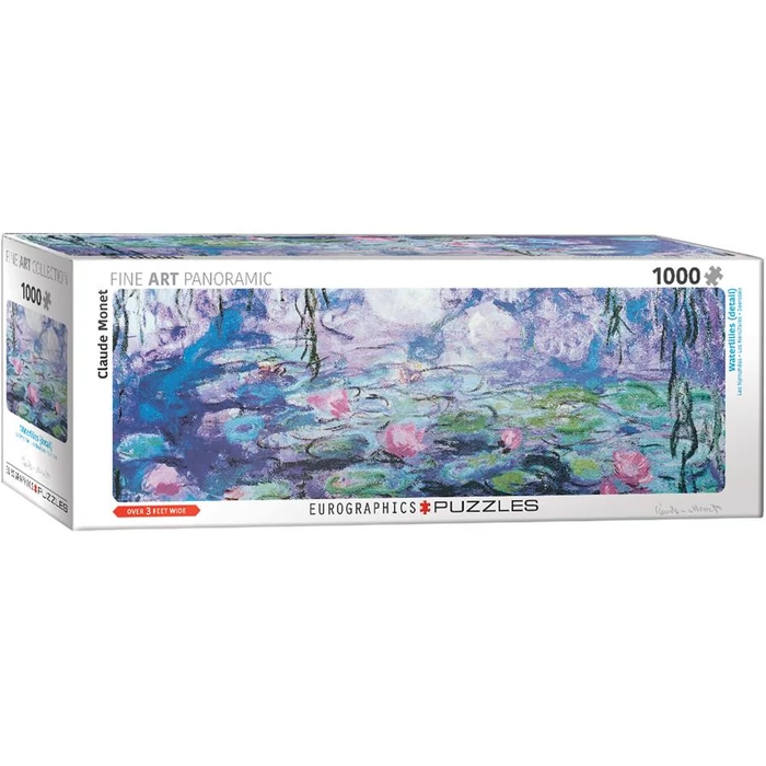 EuroGraphics 6010-4366 - Panoráma puzzle - Waterlilies, Monet - Detail - 1000 db-os puzzle