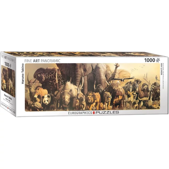 EuroGraphics 6010-4654 - Panoráma puzzle - Noah's Ark, Haruo Takino - 1000 db-os puzzle