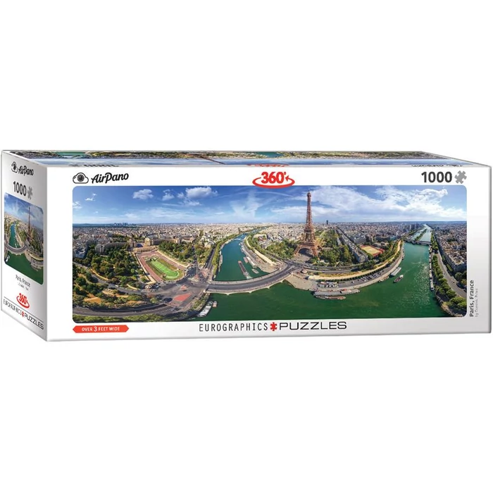 EuroGraphics 6010-5373 - Panoráma puzzle - AirPano - Paris, France - 1000 db-os puzzle
