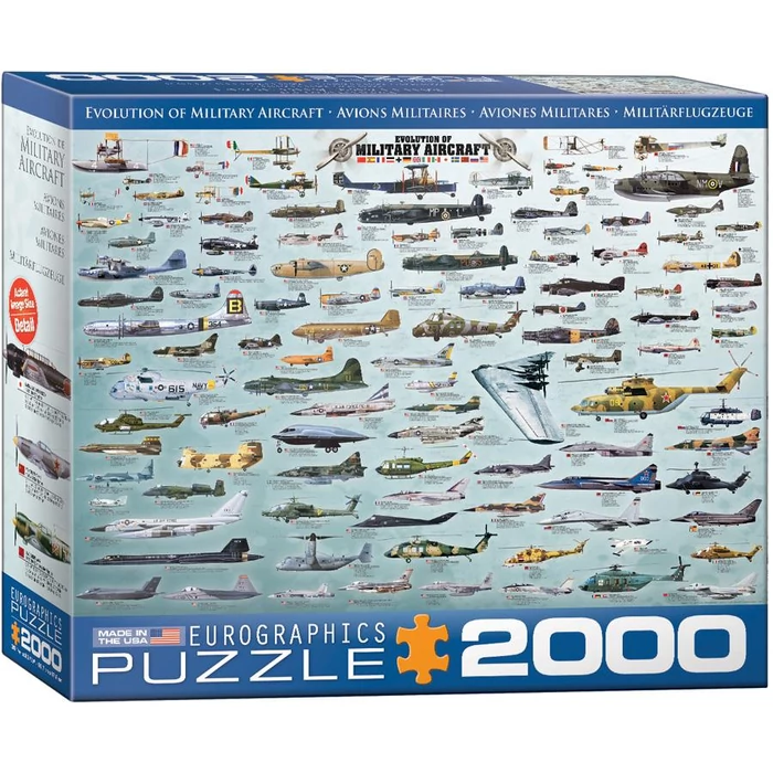 EuroGraphics 8220-0578 - Evolution of Military Aircraft - 2000 db-os puzzle
