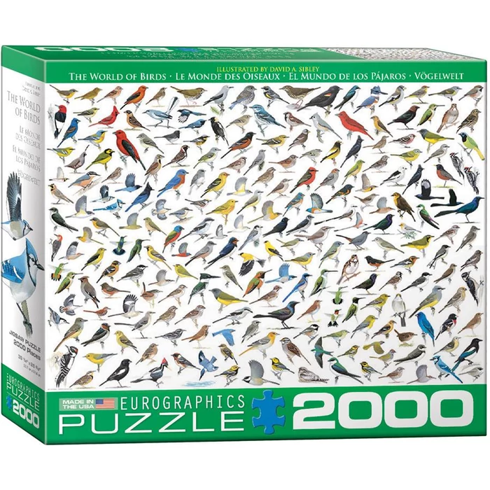 EuroGraphics 8220-0821 - The World of Birds - 2000 db-os puzzle