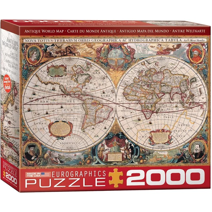 EuroGraphics 8220-1997 - Antique World Map - 2000 db-os puzzle
