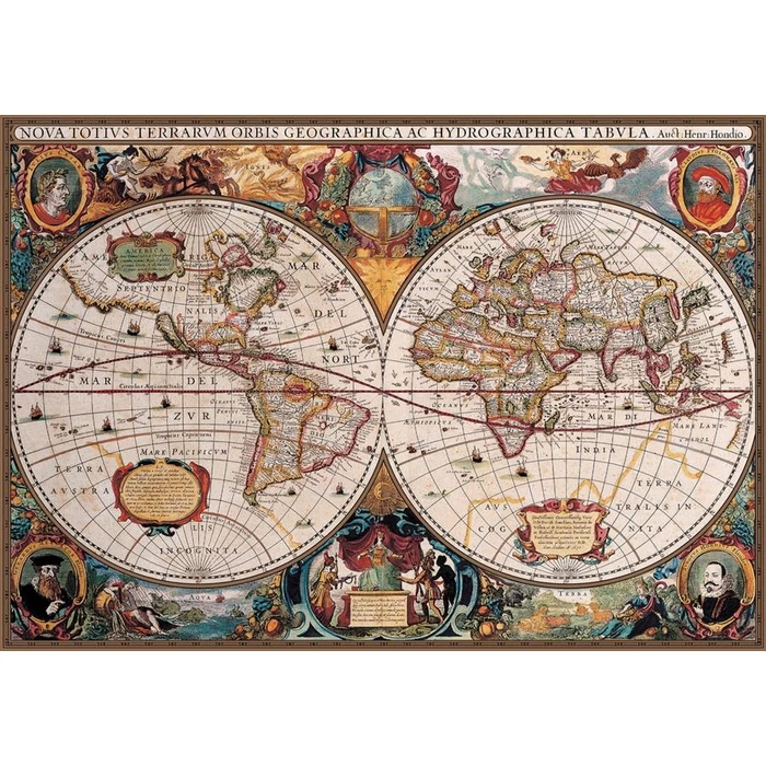EuroGraphics 8220-1997 - Antique World Map - 2000 db-os puzzle