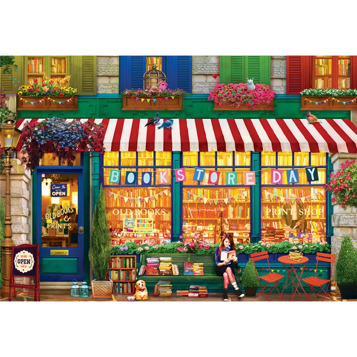 EuroGraphics 2000 db-os puzzle - The Old Bookstore (8220-5882)