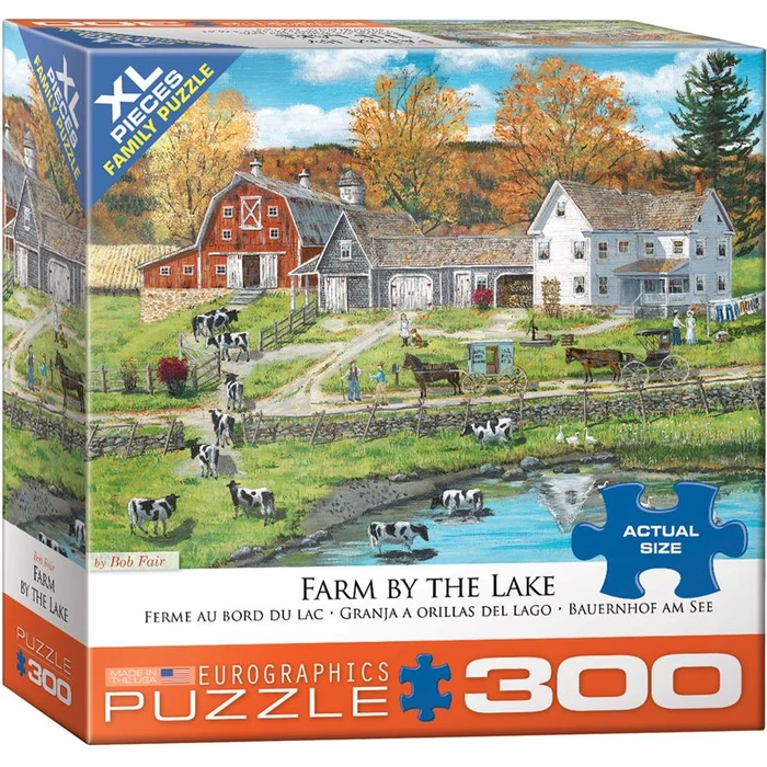 EuroGraphics 8300-5382 - Farm by the Lake - 300 db-os XL puzzle