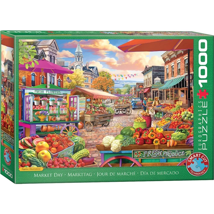 EuroGraphics 6000-5860 - Main Street Market Day - 1000 db-os puzzle