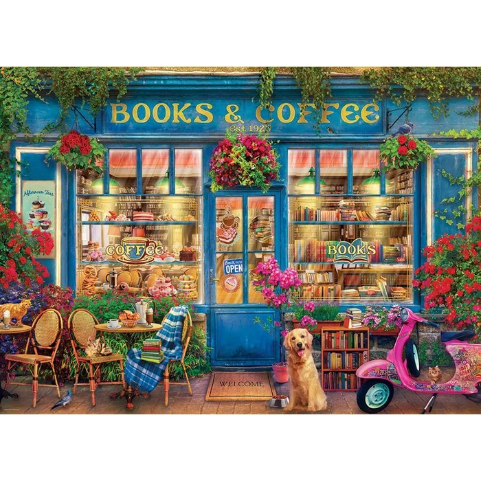 EuroGraphics 6000-5869 - Books and Coffee - 1000 db-os puzzle