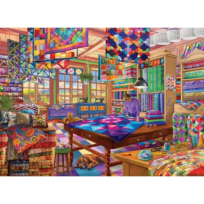 EuroGraphics 6000-5859 - The Quilt Workshop - 1000 db-os puzzle