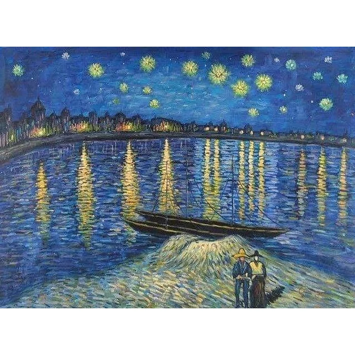 EuroGraphics 6000-5708 - The Starry Night Over the Rhone - 1000 db-os puzzle