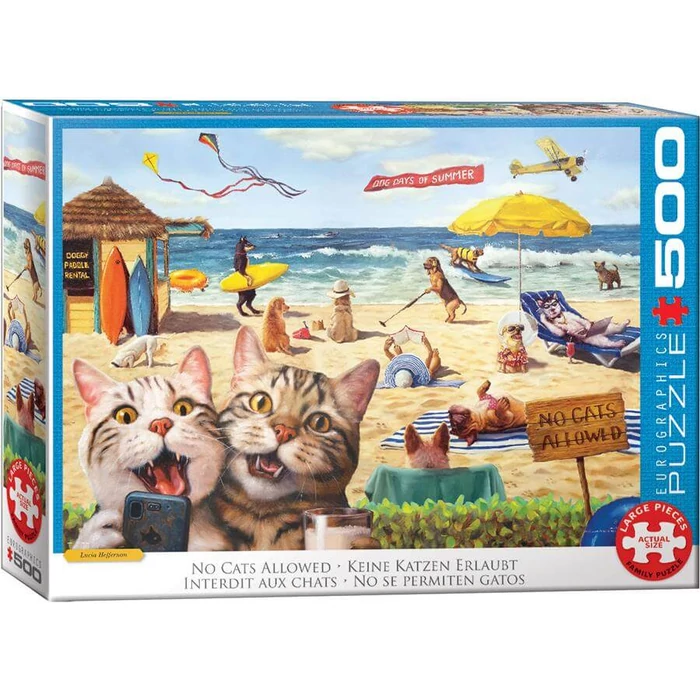 EuroGraphics 6500-5879 - No cats allowed by Lucia Heffe - 500 db-os puzzle