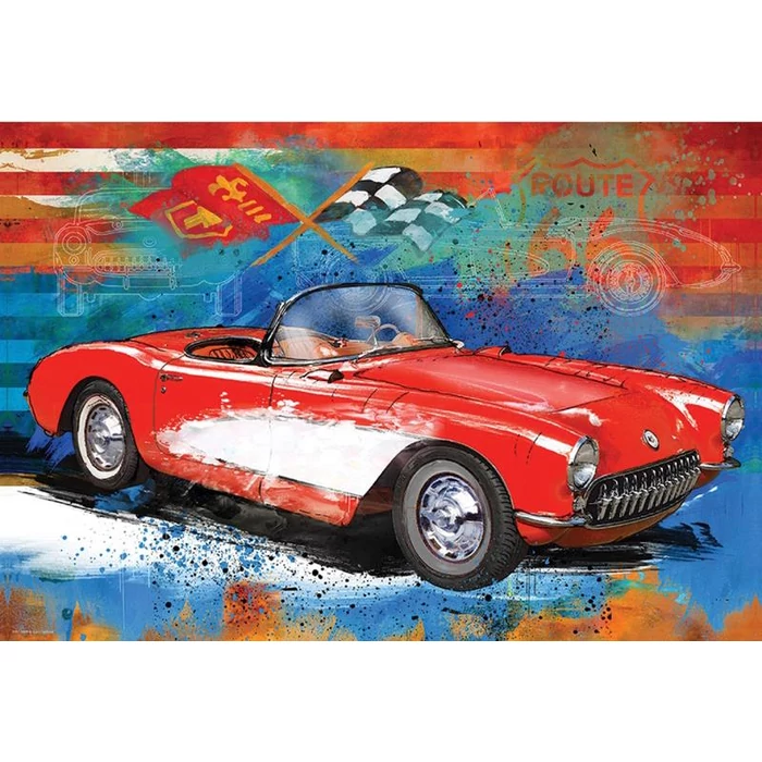 EuroGraphics 8551-5599 - Corvette Cruising - 550 db-os puzzle fém dobozban