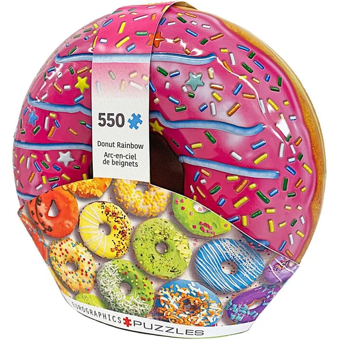 EuroGraphics 8551-5782 - Donut Rainbow - 550 db-os puzzle fém dobozban